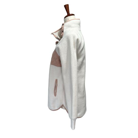 Abercrombie‎ & Fitch Sweater Size Small Asymmetrical Snap Fleece Pullover (15) - Picture 7 of 10